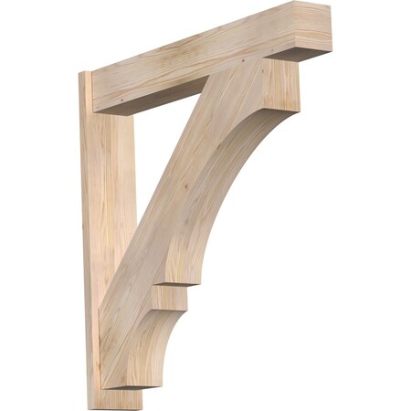 Ekena Millwork Balboa Block Smooth Outlooker, Douglas Fir, 7 1/2"W x 44"D x 44"H OUT08X44X44BOA05SDF